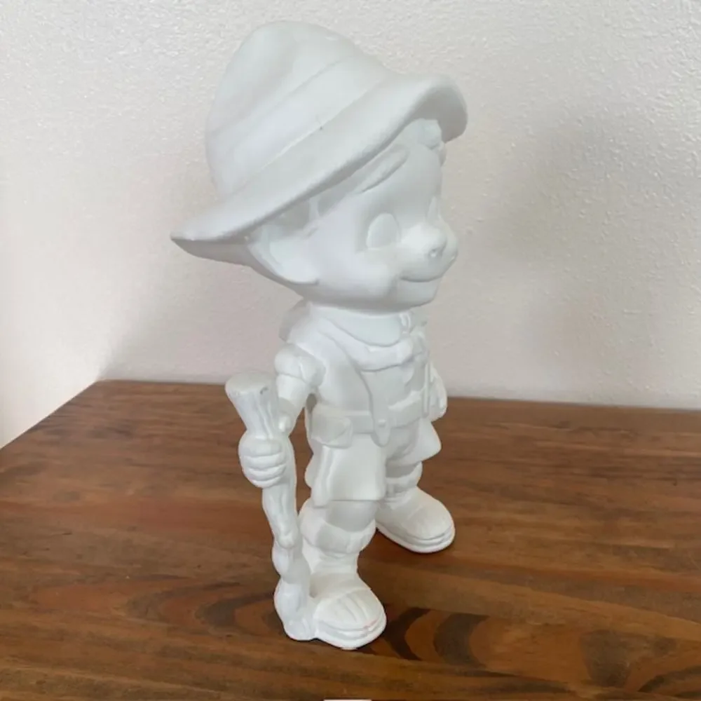 Unpainted Ceramic Bisque Hiking Boy 11